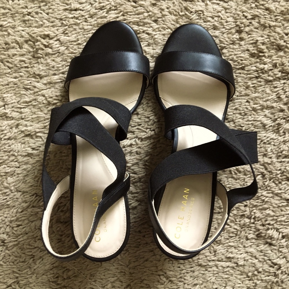 Cole Haan Aniston Block Heel Sandal Sz 7.5